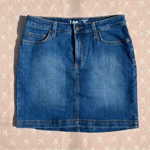 Lee Women's Denim Jean Midrise Skort Size 6